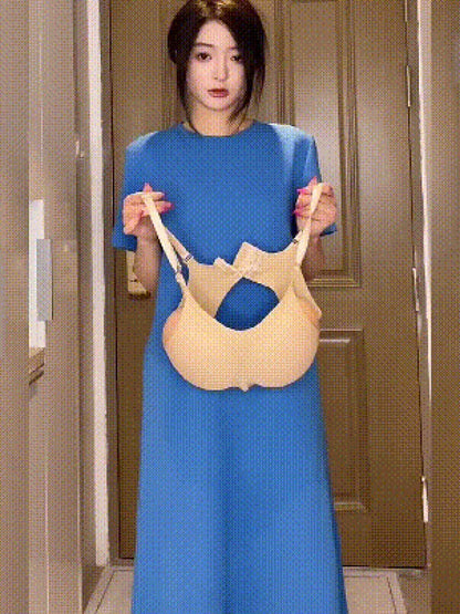 Female Anchor Fake Chest Bra – Women’s Silicone Prosthesis Underwear with Breast Pad, Sexy Oversized Lingerie for Cosplay