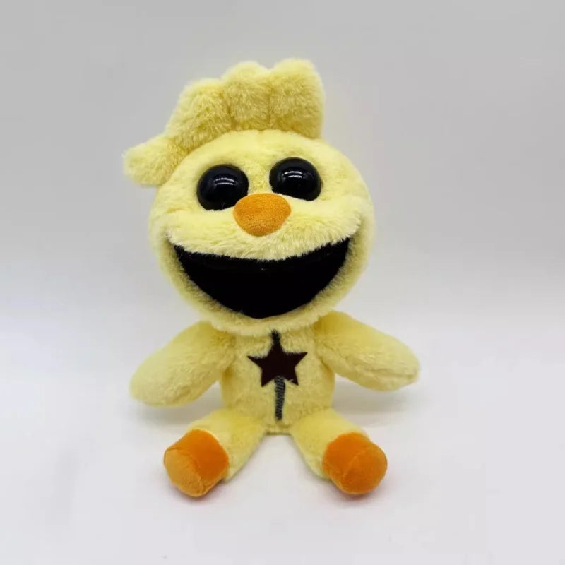 Smiling Animal Anime Plush Toy – Horror Cat Doll, Soft Cartoon Plush for Festival Decoration & Gift