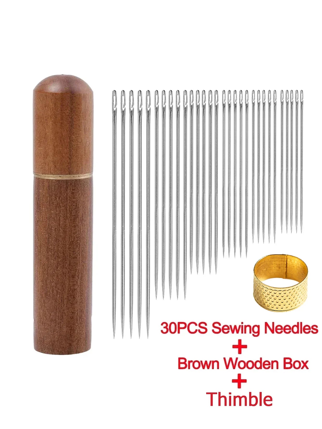Side Hole Blind Sewing Needles – Stainless Steel Self-Threading Hand Sewing Pins for DIY & Home Use