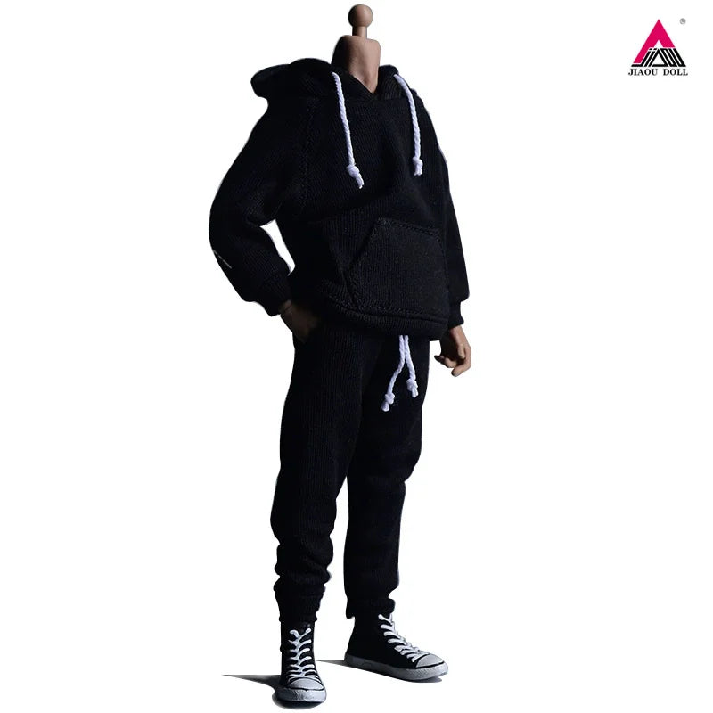 ATSTORY 1/12 Scale Hoodie & Pants Set — Male Clothes for 6" Soldier TBL SHF Action Figures & Dolls