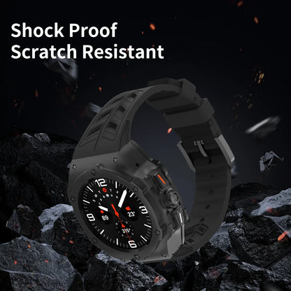 Luxury Carbon Case & Rubber Strap Kit – Samsung Galaxy Watch Ultra 47mm Accessories