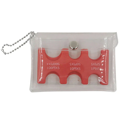 Coin Dispenser Wallet Organizer – Mini Japan Coin Holder for Car, Coin Changer & Storage Purse