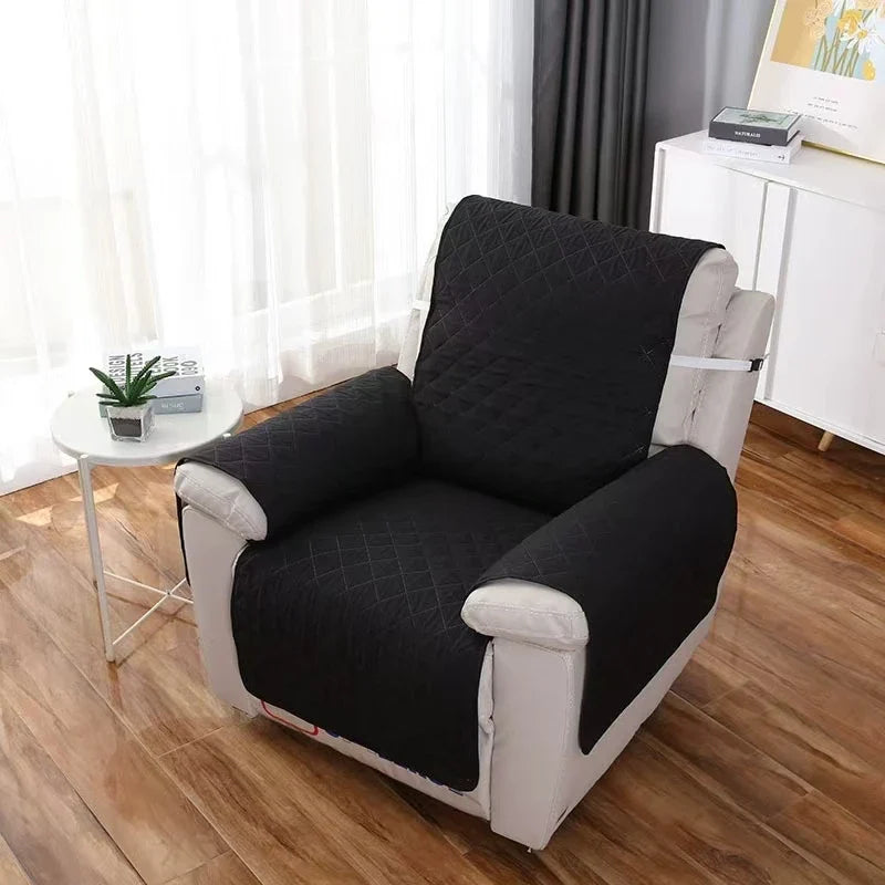 Solid Color Recliner Sofa Cover – Anti-Slip Pet & Kid Proof Chair Slipcover Furniture Protector for Armchair & Recliner Anti-Wear Use