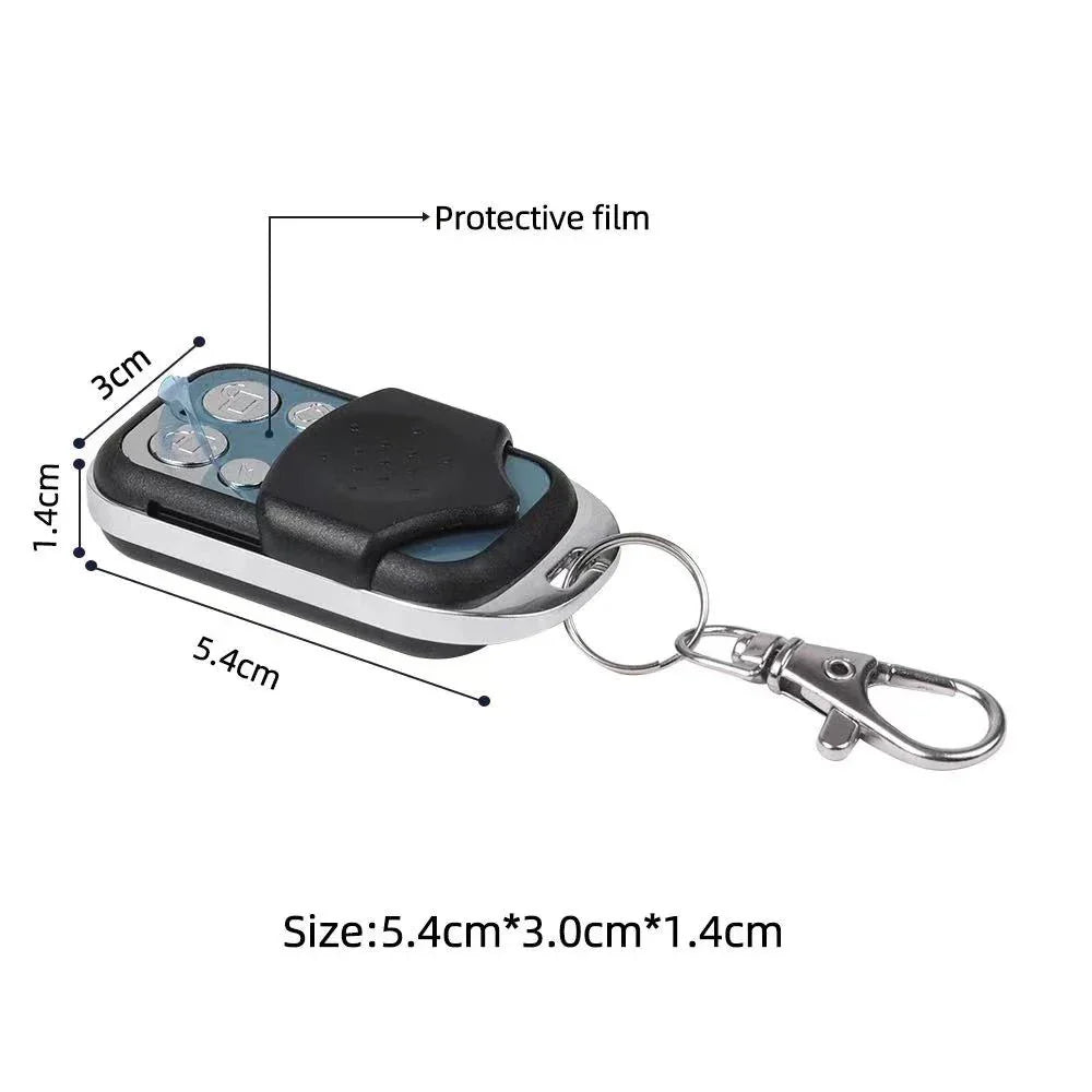 Universal 4 Button Garage Door Opener Remote 433MHz Clone Fixed Learning Rolling Code Duplicator
