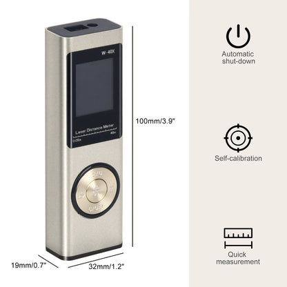40M/60M Mini Smart Laser Distance Meter | Portable USB Rechargeable Infrared Rangefinder