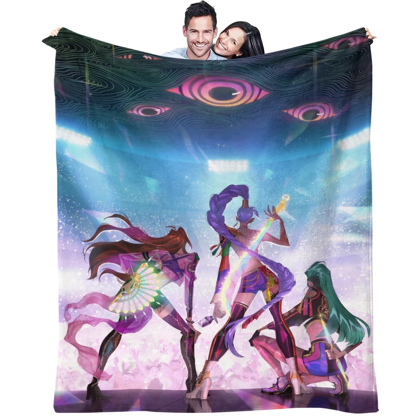 K-Pop Demon Hunters Flannel Blanket – 31 Styles Anime Throw for Home, Travel & Camping Fan Gift