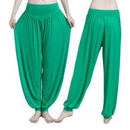 Women's Plus Size Yoga Pants - Colorful Full-Length Leggings for Yoga, Dance, and Tai Chi, Made with Soft Modal Fabric