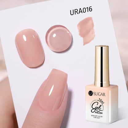 UR SUGAR Champagne Gold Silver Reflective Glitter Gel Nail Polish 15ml - Semi-Permanent Soak Off UV Manicure Art Varnish