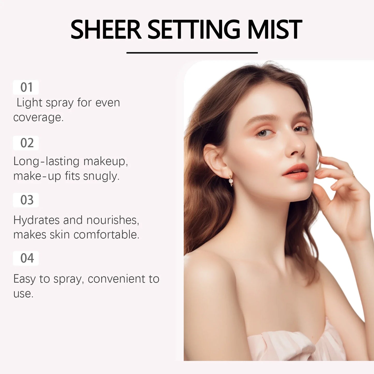 Hoygi SPF 50+ Matte Setting Spray — Long-Lasting Oil-Control Waterproof Makeup Fixer (Non-Greasy)