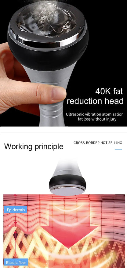 Ultrasonic 40KHz Cavitation Machine — Body Massager for Slimming, Fat Burning, Skin Tightening & Weight Loss