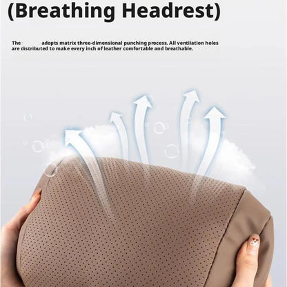 Universal Car Seat Headrest Neck Pillow - 3D Ergonomic Soft Travel Neck Support Cushion
