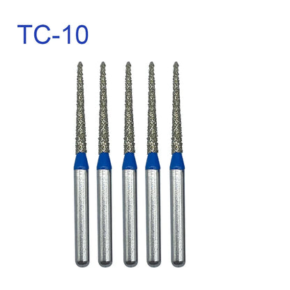 5pcs FG Dia 1.6mm Dental Drills – High-Speed Handpiece Diamond Burs for Teeth Whitening