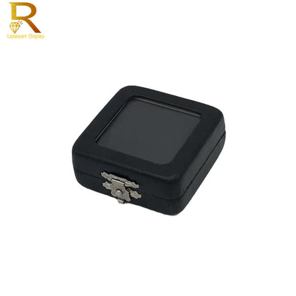 PU Leather Loose Diamond & Gemstone Display Box – Jewelry Storage Organizer Case with Black/White Pad for Beads, Pendants & Stones