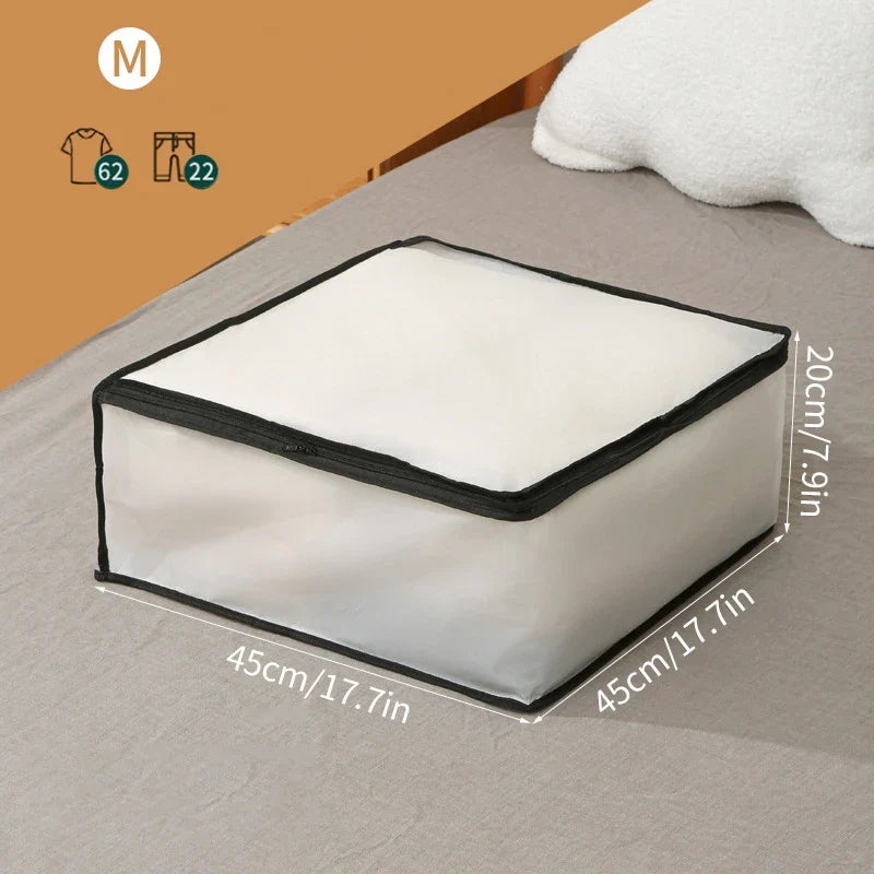 Large Waterproof Clothes Storage Bag – Dustproof Quilt & Wardrobe Organizer, Foldable Luggage Closet Storage Solution