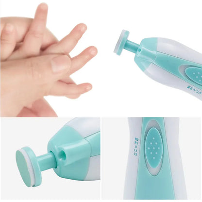 Baby Electric Nail Trimmer - Multifunctional Fingernail Cutter and Polisher Tool for Infant Manicure Care