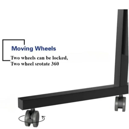 Portable Adjustable Height Desk with Wheels – Oversized Mobile Laptop Study Table for Dormitory, Home Office & Student Use