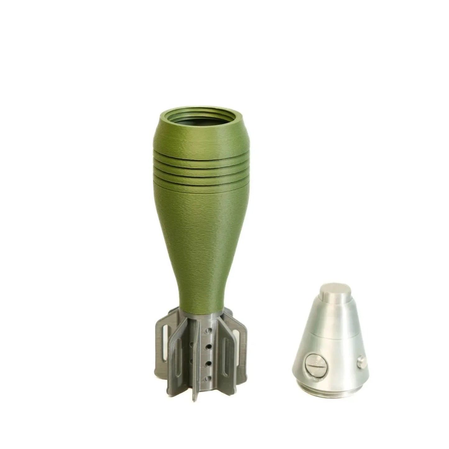 M2 60mm Mortar Shell Model – 3D Printed Realistic Non-Functional Military Replica for Home & Office Decor