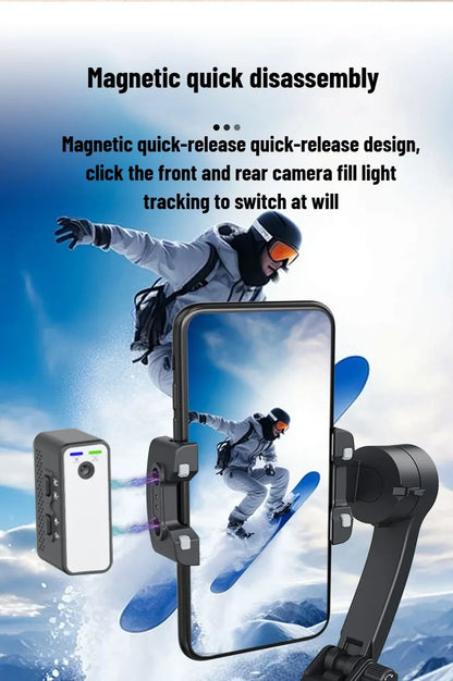 3-Axis Mobile Gimbal Stabilizer – Phone Video Recorder with Face & Object Tracking for Android & iPhone