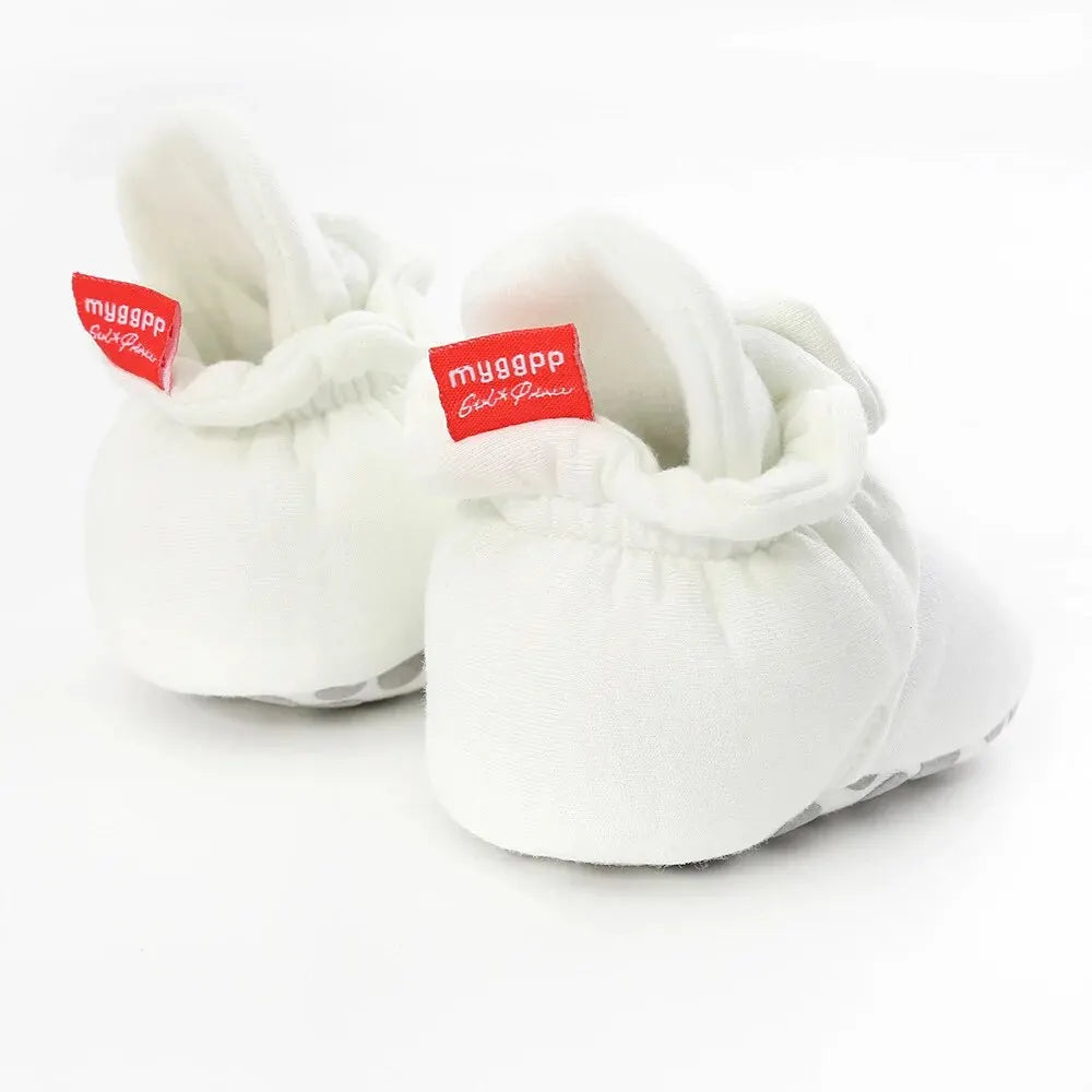Meckior Baby Socks Shoes – Star Toddler First Walkers Booties, Soft Cotton Anti-Slip Shoes for Boys and Girls
