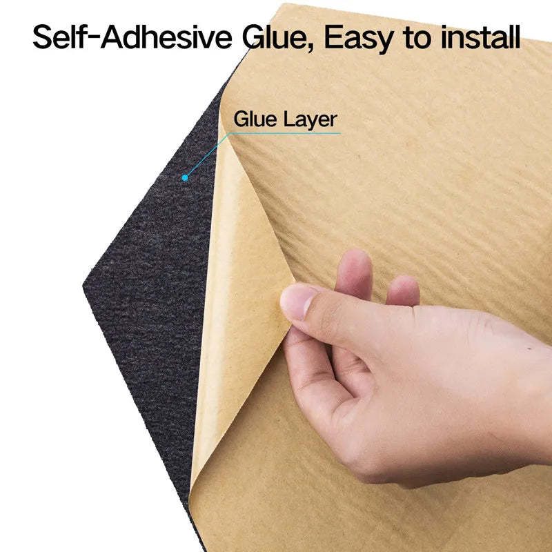 12 Pack Hexagonal Self-Adhesive Acoustic Panels - Y-Lined Design to Absorb Noise, Eliminate Echoes, Black Foam Panels