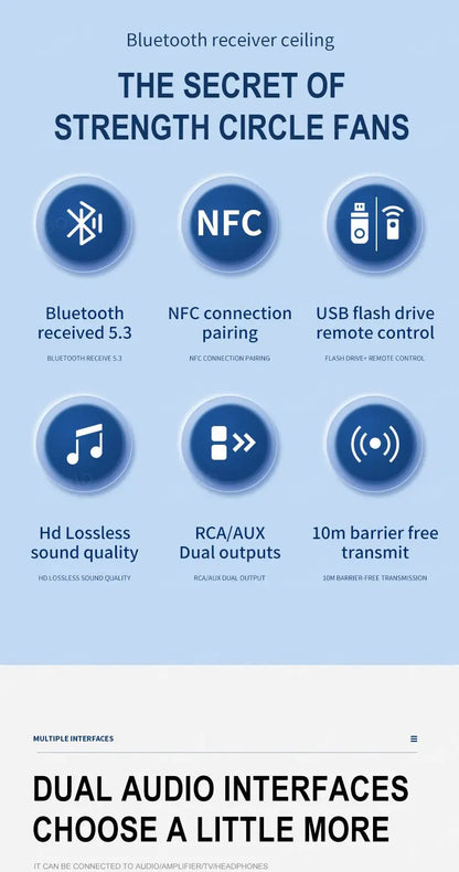 NFC Bluetooth 5.3 Audio Receiver – 3.5mm AUX, RCA Stereo, Lossless HIFI Music Wireless Adapter with USB U-Disk Play & Remote Control