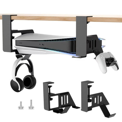 Under-Desk Mount for PS5, PS5 Slim & PS5 Pro – Horizontal Stand for Disc & Digital Edition Console
