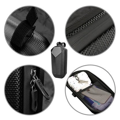 Premium EVA Hardshell Electric Scooter Bag - Waterproof, Front-Mounted, Secure-Fit, Ideal for Commuters and Adventurers