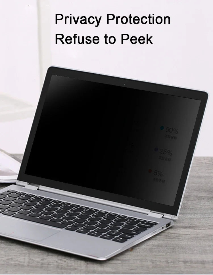 Anti-Spy Privacy Screen Protector – Matte Anti-Glare Film for 14" & 15.6" Laptops (16:9) Notebook PC