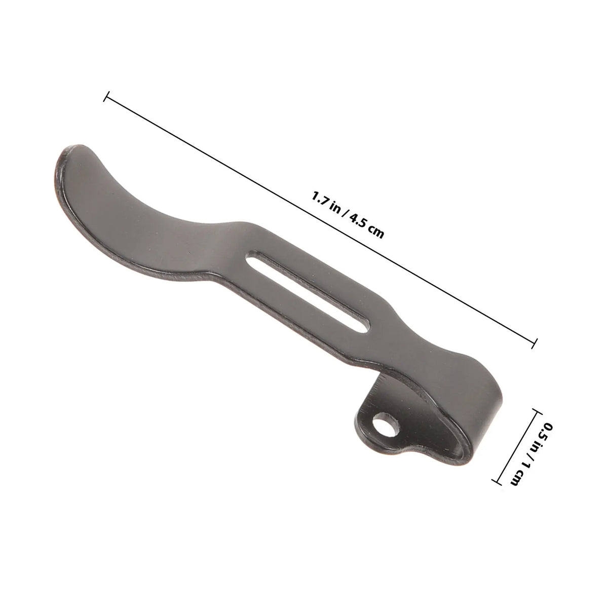 Stainless Steel Knife Back Clip - Compact Pocket Belt Clamp for Hiking, Camping & Outdoor Use