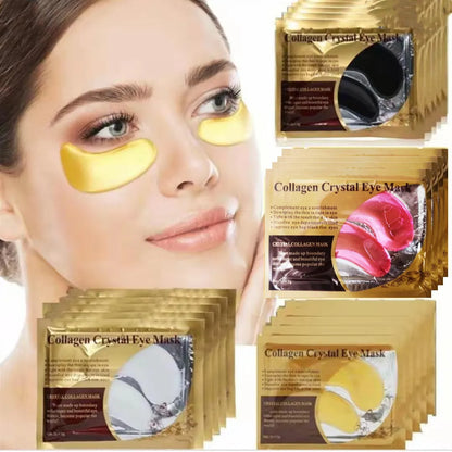 20 Pcs Gold Collagen Crystal Eye Masks – Firming & Moisturizing Nourishing Eye Patches
