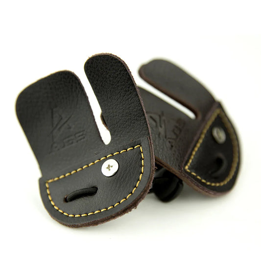 Archery Cowhide Leather Finger Tab – Protective Gear for Recurve Bow