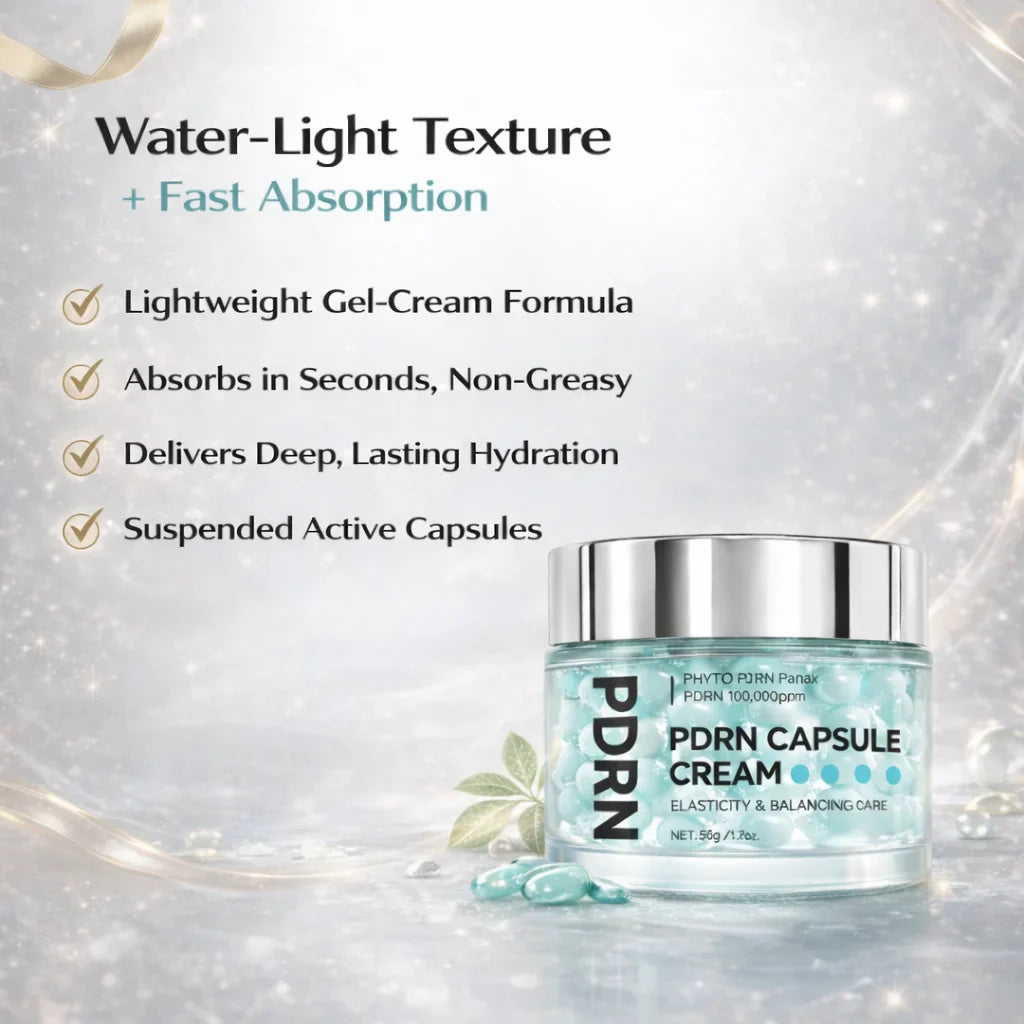 PDRN Capsule Cream 100 Moisturizer with Hyaluronic Acid & 9 Peptides, Hydrating, Firming & Nourishing Face Cream