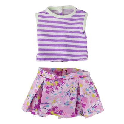 18-Inch Doll Nightdress Outfit — Purple Series Clothes for American & 43CM Baby Dolls, Our Generation Doll Gift