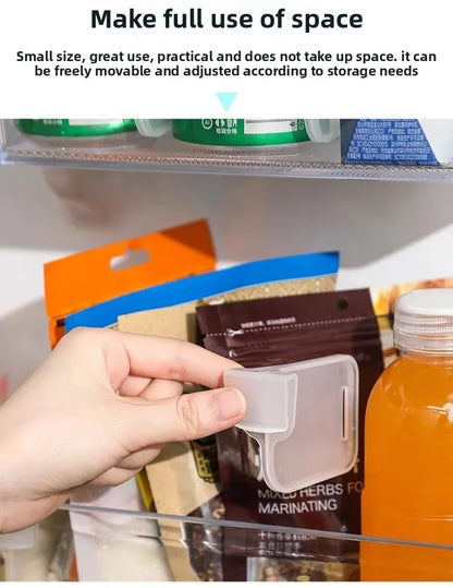 Refrigerator Kitchen Organizer Shelf — Efficient Storage Dividers for Eggs, Bottles & Fridge Items