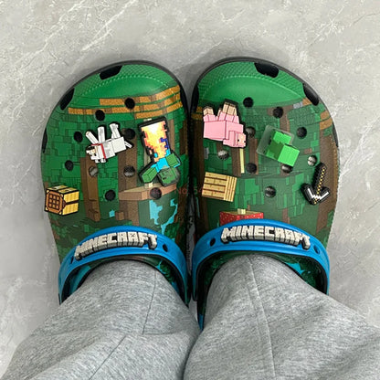 My World Anime 3D Summer Slippers — EVA Hole Sandals for Kids & Adults, Home & Beach Shoes, Cute Gift