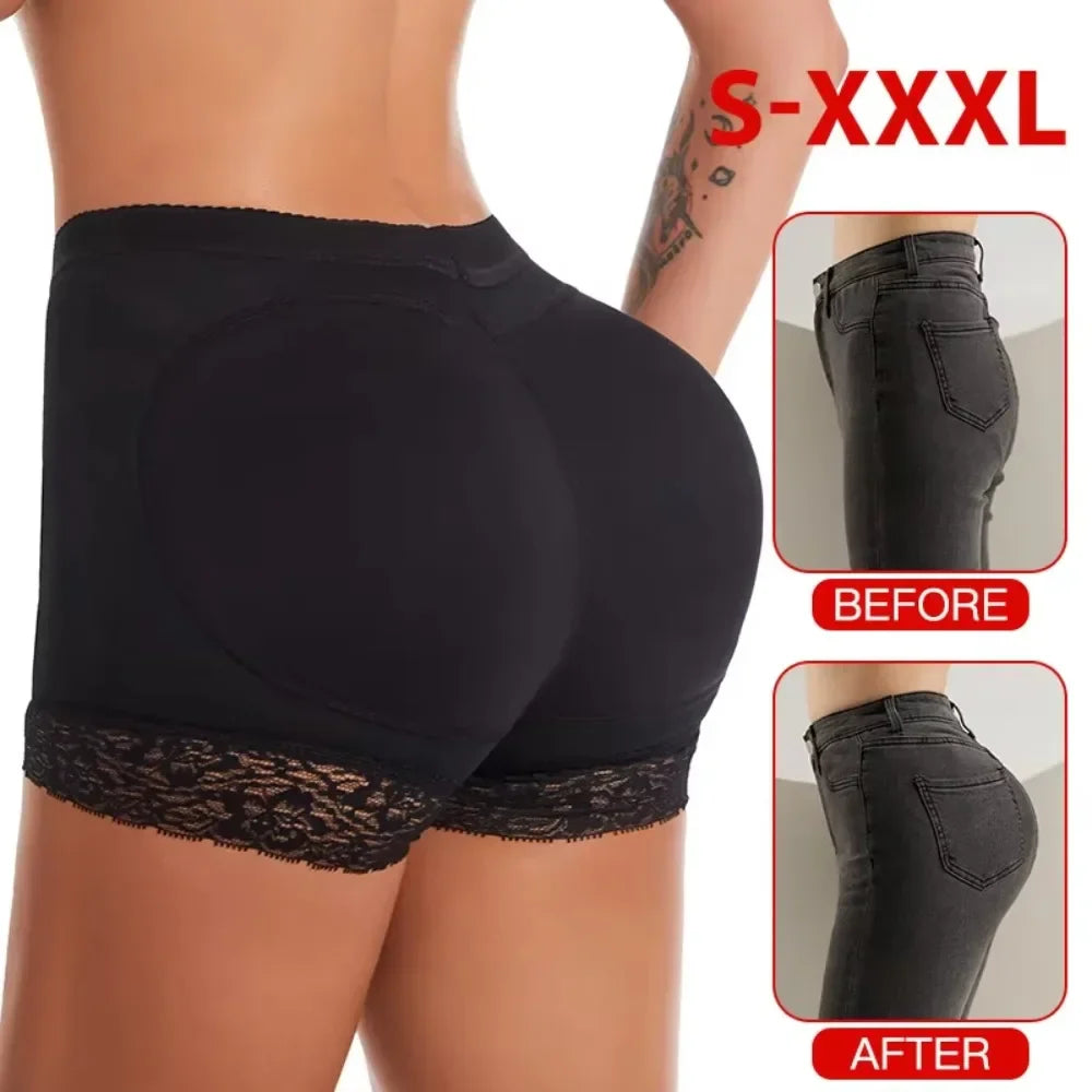 Women's Soft Breathable Butt Lifter Panties – High-Waist Push-Up Padded Cotton Underwear