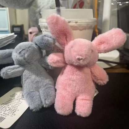 10cm Cute Bunny Plush Keychain – Lovely Rabbit Backpack Charm, Soft Toy Bag Accessory Gift for Girls & Women