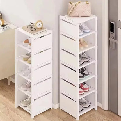 Stackable Shoes Rack Organizer – Multi-Layer Adjustable Shoe Cabinet for Space Saving Home Storage