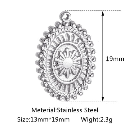 Stainless Steel Sunburst Sun Moon Star Charms Pendant – DIY Jewelry Making for Necklace, Bracelet & Earrings