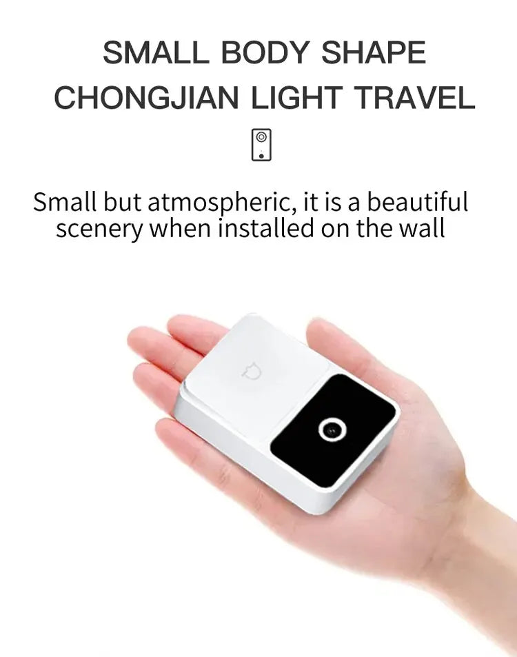 WiFi Video Doorbell Camera – Wireless HD Security, Night Vision, Two-Way Intercom, Voice Changer for Smart Home