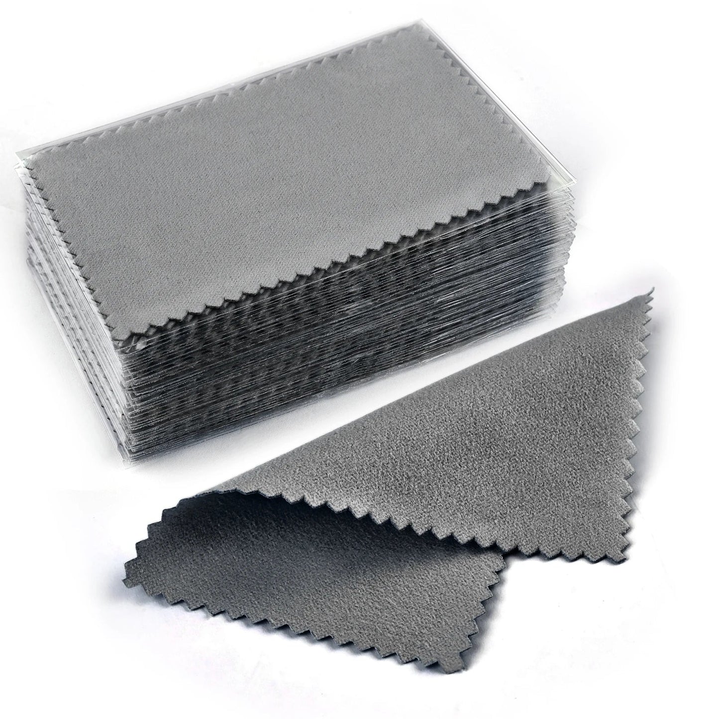 Silver Polishing Cloth – 8x8cm Reusable Jewelry Cleaning Wipes (10/50PCS) Anti-Tarnish