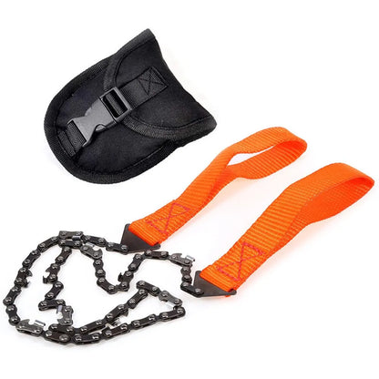 Outdoor Portable Hand-Drawn Wire Saw: 11 Teeth Multi-Function Chain Saw Tool for Mountaineering and Life-Saving