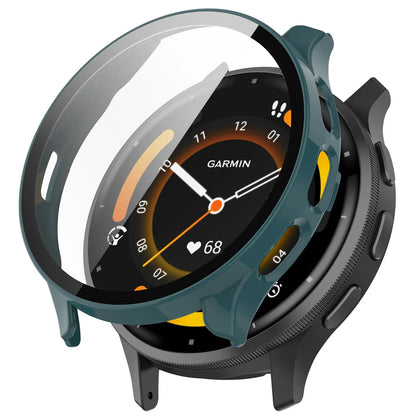 2-in-1 Tempered Glass Screen Protector + Hard Case for Garmin Venu 3/3S – Full Coverage Bumper Shell Accessory