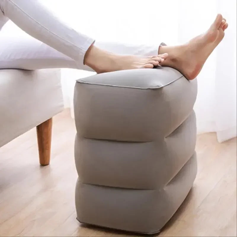 Inflatable Flight Sleeping Footrest Pillow – Adjustable Travel Rest Pillow for Airplane, Car, Bus, and Kids (WJ529)