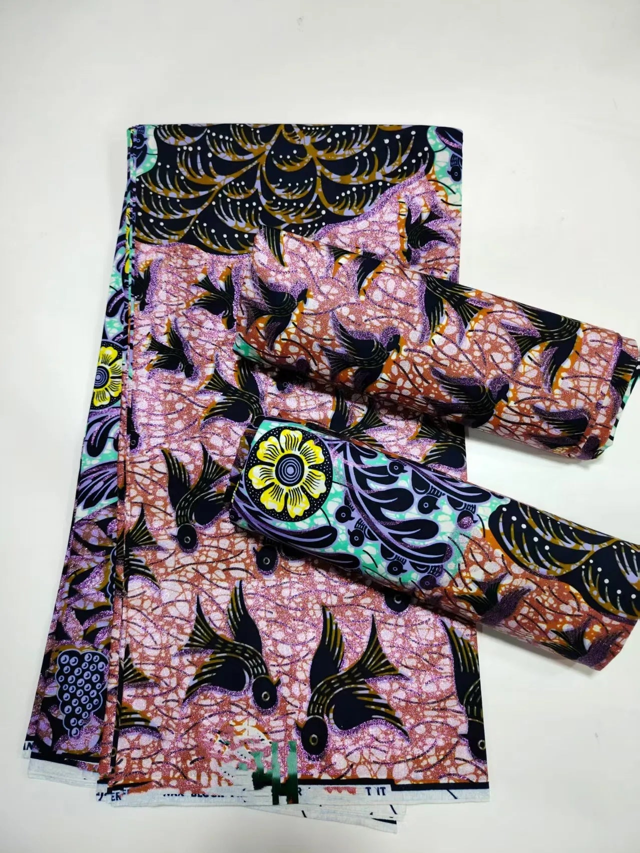 Original African Wax Print Fabric - 6 Yards 100% Cotton Nigerian Ankara Sewing Material