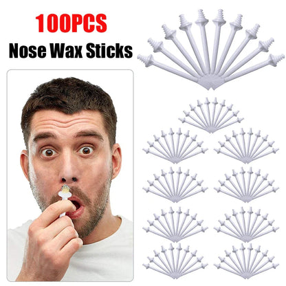 Portable Nose Wax Kit 50g-100g for Men & Women - Nail & Nose Hair Removal with Cleaning Wax Kit & Clipper