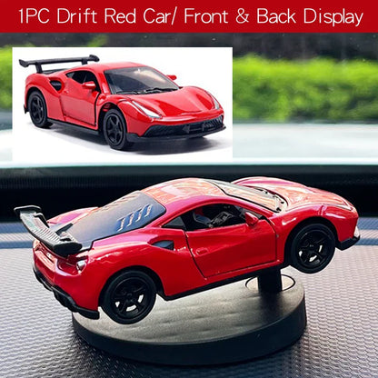 Drift Car Dashboard Toy Model — Swinging Sports Race Car Ornament for Interior Decor & Fun Accessories for Men