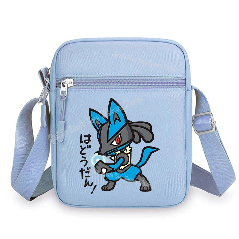 Pokemon Pikachu Cartoon Shoulder Bag – Large Crossbody Messenger Bag for Boys & Girls School Handbag