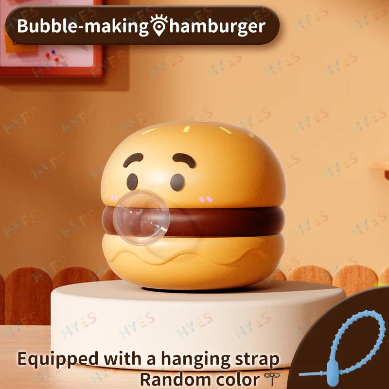 HYES Cartoon Food Pop Bubble Toy – Stress Relief Squeeze Toy for Kids & Adults