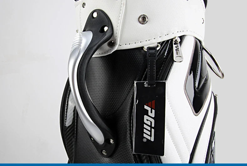 PGM Men's Golf Bag QB034 – PU Waterproof Large Capacity Standard Bag for 14 Golf Clubs